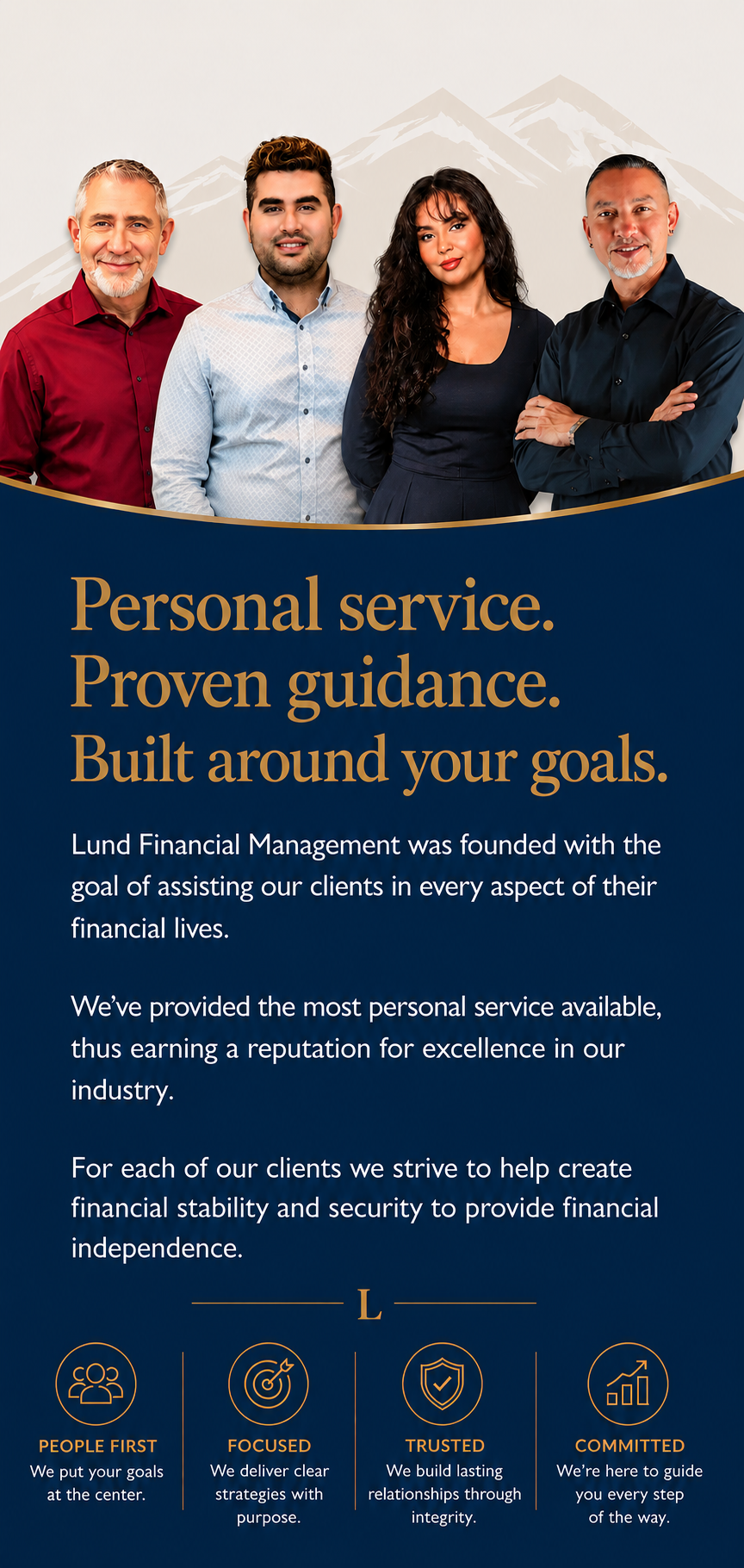 Lund Financial Management mobile entrance